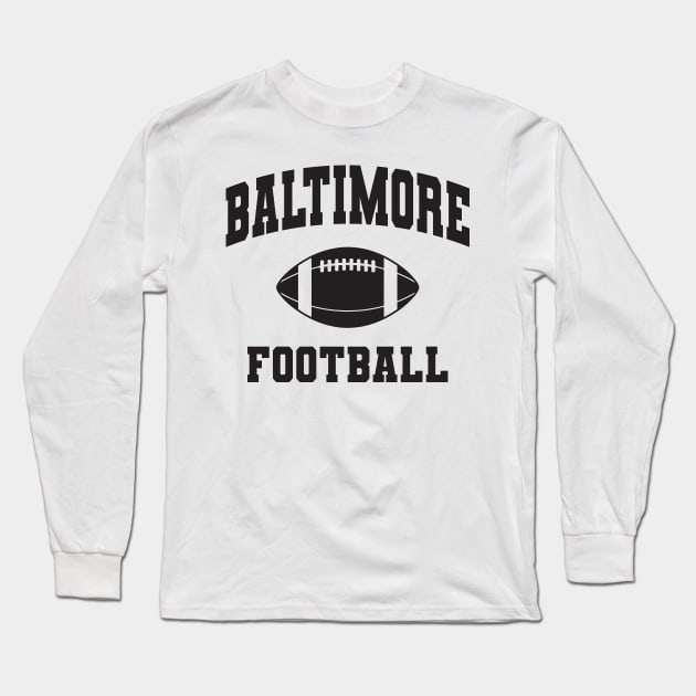 Baltimore football Long Sleeve T-Shirt by Tamie